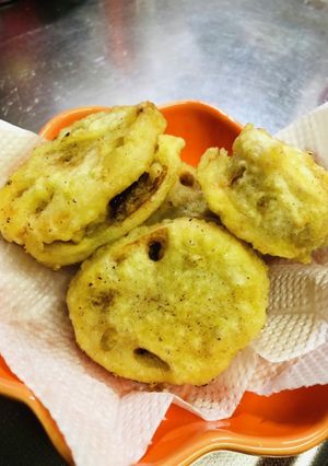 市販のハンバーグのたねで蓮根のはさみ揚げ-レシピのメイン写真