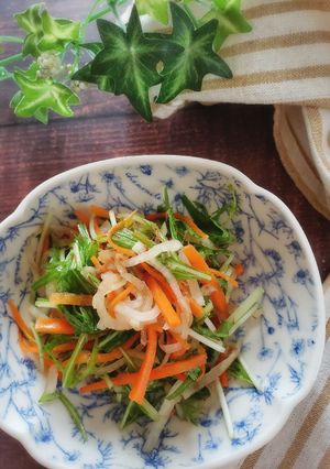やみつき！３色野菜のポン酢おかか和え-レシピのメイン写真