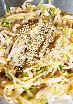 【超簡単】数分で！もやしの中華サラダ-レシピのメイン写真