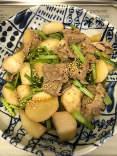 豚肉とかぶのオイスターソース炒め-レシピのメイン写真