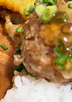ハンバーグにテリヤキソース-レシピのメイン写真