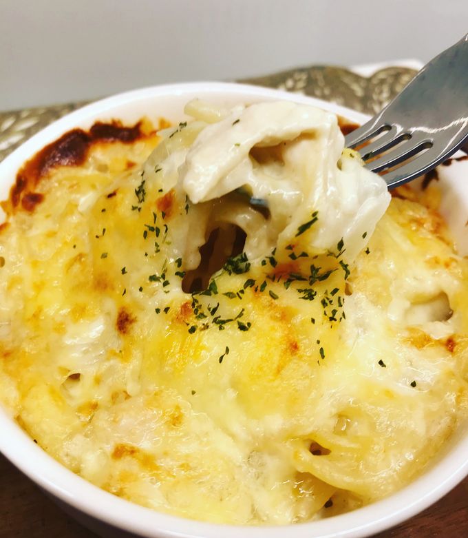 チキンスパグラタン by kuruharu11 【クックパッド】 簡単おいしい