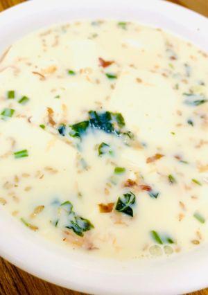 豆腐ワカメの豆乳スープ♪-レシピのメイン写真