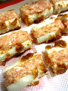 お鍋やおでんや煮物に!竹輪のひき肉詰め-レシピのメイン写真