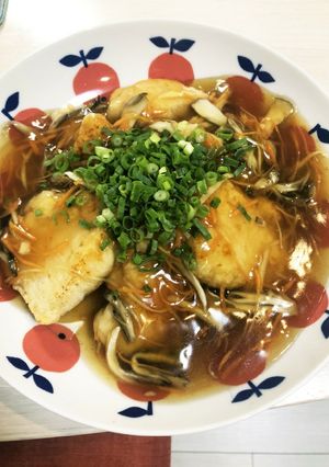 鶏胸肉やわらか！しょうが黒酢あんかけ-レシピのメイン写真