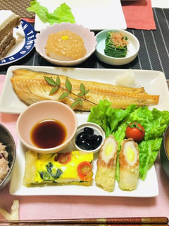 ほっけ魚メインの夕飯献立・和食ごはん-レシピのメイン写真