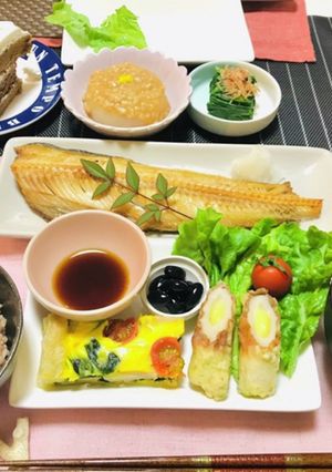 ほっけ魚メインの夕飯献立・和食ごはん-レシピのメイン写真