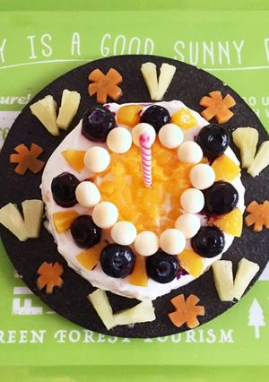 簡単！1歳の栄養満点！バースデーケーキ☆-レシピのメイン写真