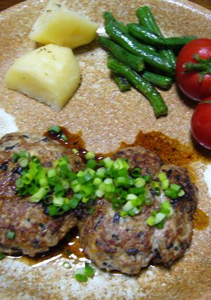 豆腐とひじきの照り焼きハンバーグ-レシピのメイン写真
