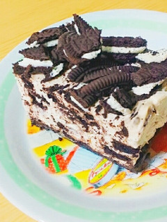 裏技☆焼かずに簡単☆オレオチーズケーキ-レシピのメイン写真