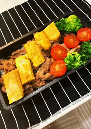 豚丼弁当　2020/11/18-レシピのメイン写真