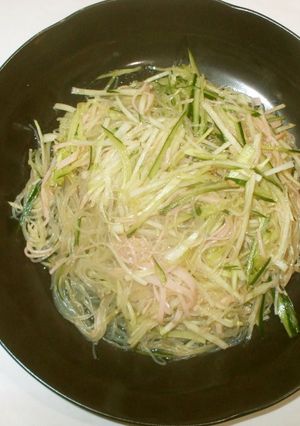 大根サラダ♪簡単緑豆春雨で漢方食養生-レシピのメイン写真