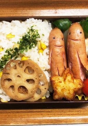 スイートコーンライスで未知との遭遇弁当★-レシピのメイン写真