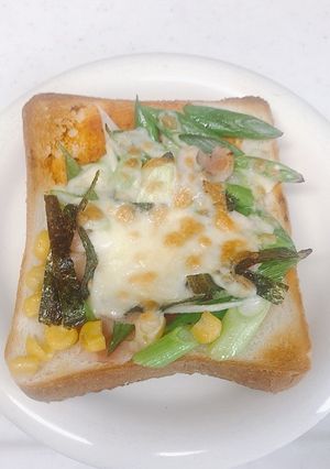 長ねぎのピザ-レシピのメイン写真