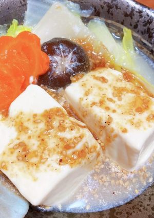 重曹で簡単に♬トロトロ嬉野温泉湯豆腐♡-レシピのメイン写真