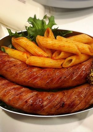 のっけ弁当(ウィンナーとパスタ)-レシピのメイン写真