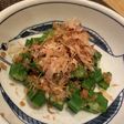 料理男子のオクラの梅肉あえ