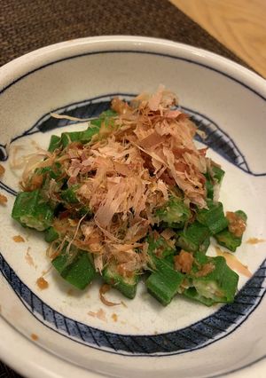 料理男子のオクラの梅肉あえ-レシピのメイン写真