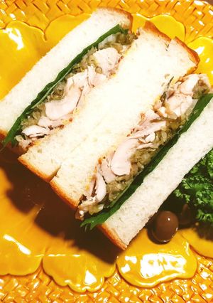 ローストチキンと発酵野菜のサンドイッチ-レシピのメイン写真
