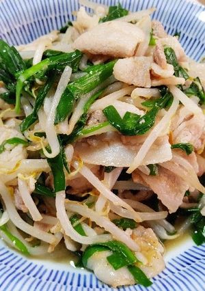 豚バラとニラ・モヤシの炒め物☆-レシピのメイン写真