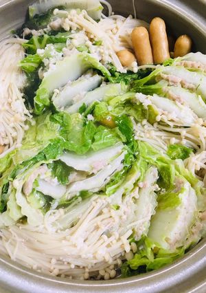 白菜と鶏ひき肉のミルフィーユ鍋-レシピのメイン写真