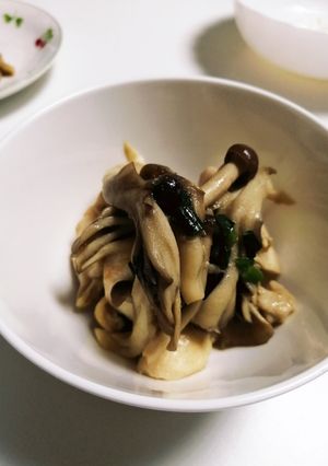 鶏むね肉とキノコの柚子胡椒マヨ炒め-レシピのメイン写真