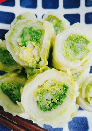 ゆでたら巻いて♪白菜のおひたし♪-レシピのメイン写真