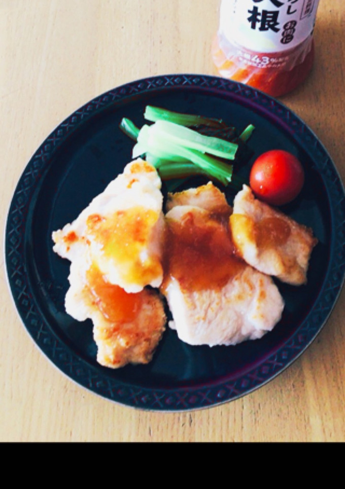 鶏むねの私のお料理おろし大根ゆず仕立て-レシピのメイン写真