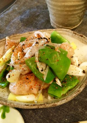 時短♩焼き鳥でいんげんネギだく和え-レシピのメイン写真