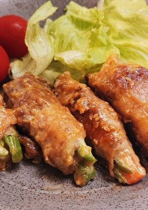 ずぼら料理★タレが美味い野菜の豚バラ巻き-レシピのメイン写真