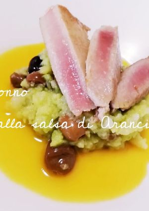 イタリア人シェフ☆マグロのオレンジソース-レシピのメイン写真