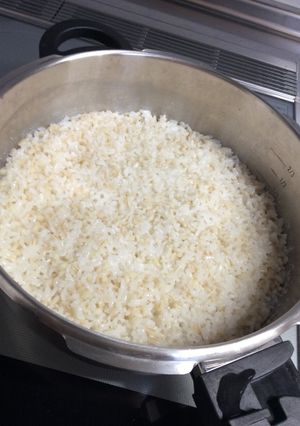 浸水不要、IH圧力鍋でもち麦入り炊飯方法-レシピのメイン写真