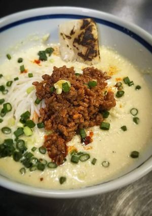 温か胡麻坦々スープの冷麦-レシピのメイン写真