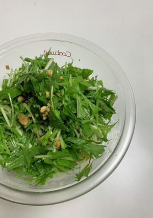 簡単水菜サラダ-レシピのメイン写真