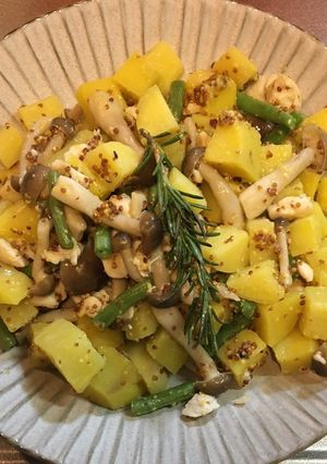 鶏ささみとさつま芋のマスタード煮-レシピのメイン写真