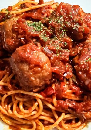 カリオストロのミートボールスパゲッティ-レシピのメイン写真