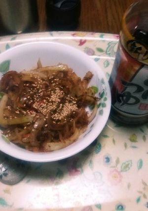 玉ねぎをサラダ油とヤマキめんつゆと鰹節で-レシピのメイン写真