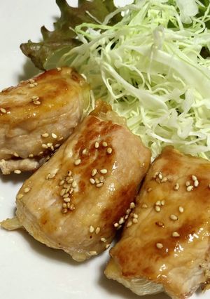 肉巻き玉ねぎの生姜焼き-レシピのメイン写真
