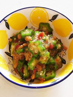 おくらのなめ茸梅和え♪-レシピのメイン写真