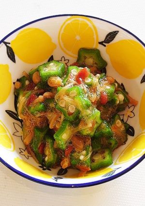 おくらのなめ茸梅和え♪-レシピのメイン写真