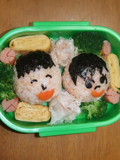 キャラ弁 かわいい笑顔-レシピのメイン写真