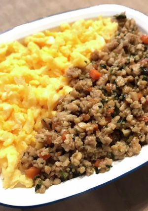 野菜嫌いの鶏そぼろ丼-レシピのメイン写真