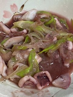 イカとネギの塩麹炒め-レシピのメイン写真