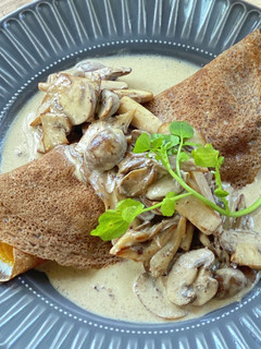 たっぷりきのこのクリーム煮ガレット-レシピのメイン写真