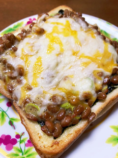 納豆トースト-レシピのメイン写真