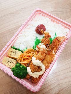 海老フライ弁当 覚え書き-レシピのメイン写真