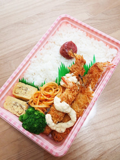海老フライ弁当 覚え書き-レシピのメイン写真