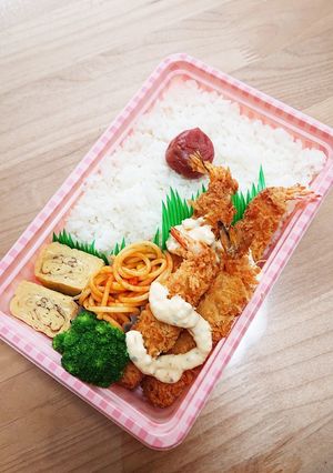 海老フライ弁当 覚え書き-レシピのメイン写真