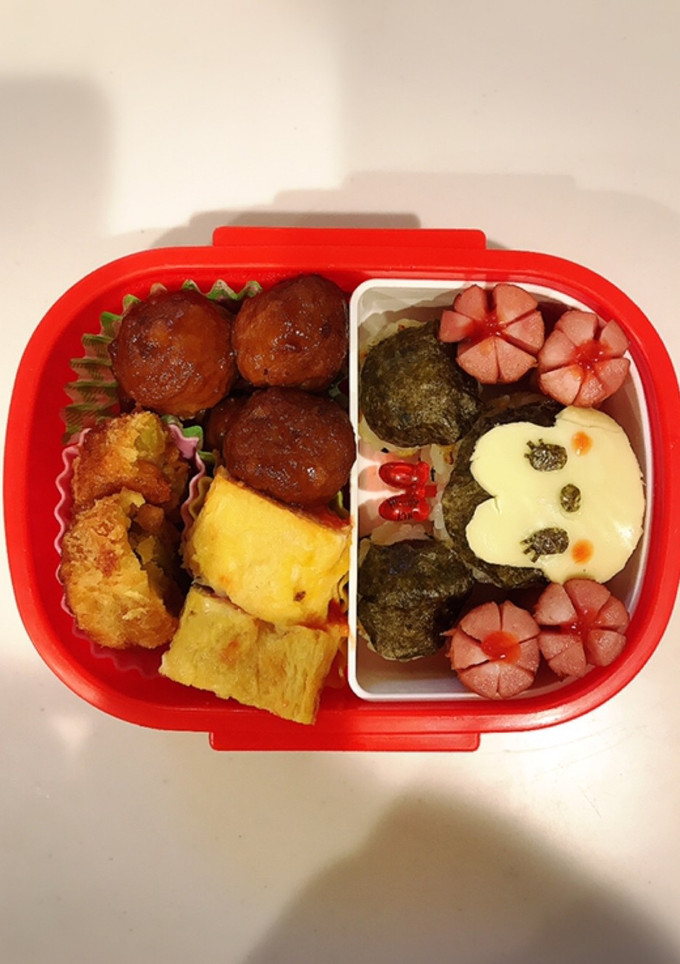 簡単！年少さんの幼稚園ミニーちゃん弁当♡-レシピのメイン写真
