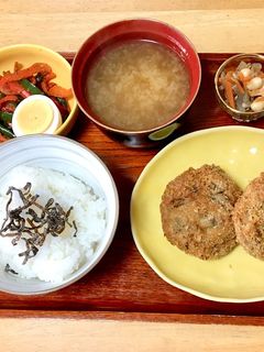 しいたけのはさみ揚げ定食-レシピのメイン写真